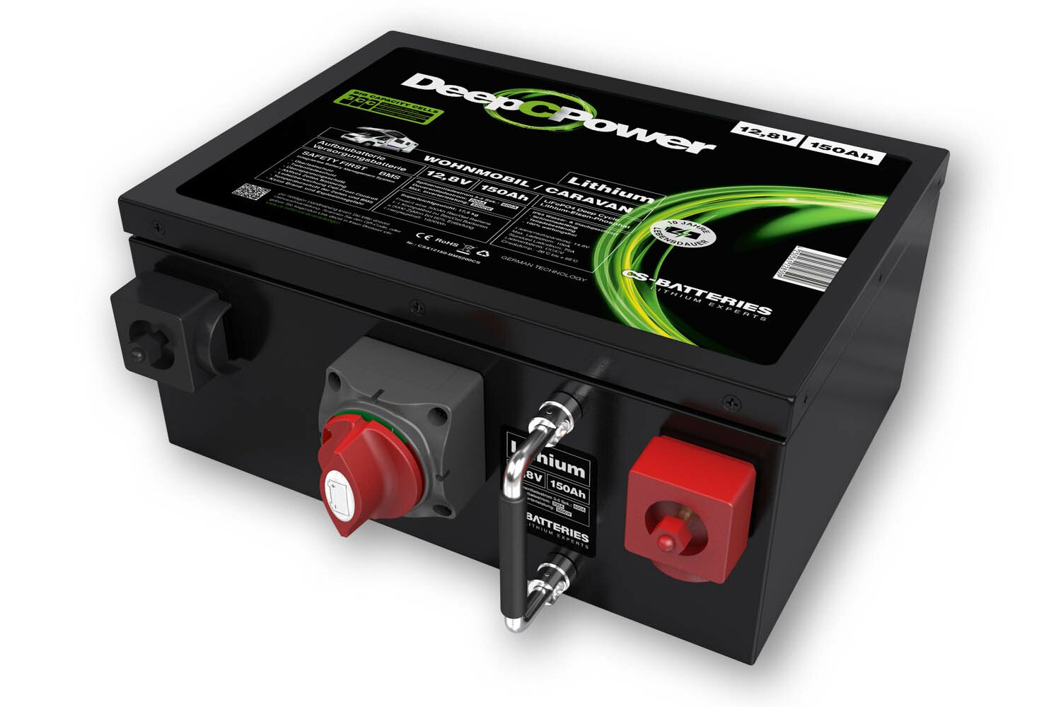 24260_0N4BM7VWr7yuNb Deep C Power 12V 150Ah LiFePO4 Caravan / Wohnmobil Untersitz Batterie