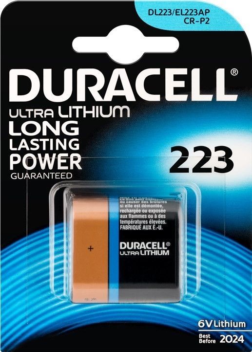 22167_0 Duracell 223 Lithium Batterie ersetzt CR-P2, CRP2, DL223, K223LA, EL223AP, CRP2S