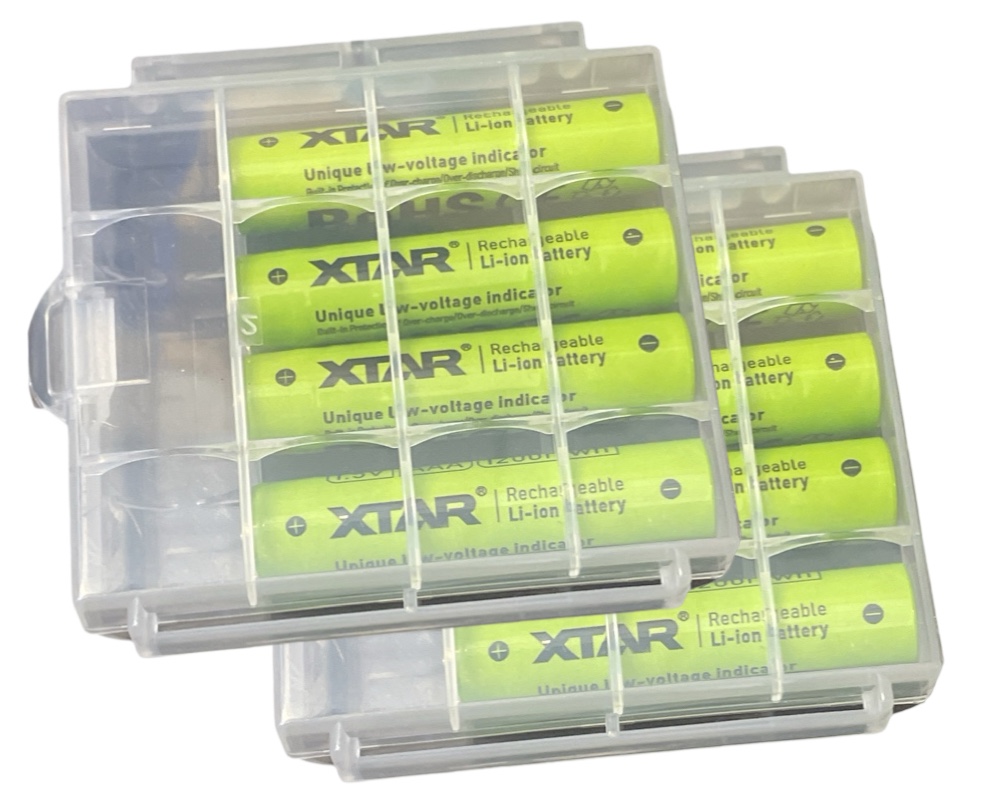27357_0 2x 4er Pack Xtar AAA 1.5V 1200mWh (750mAh) Li-Ion Akku (Wiederaufladbar)