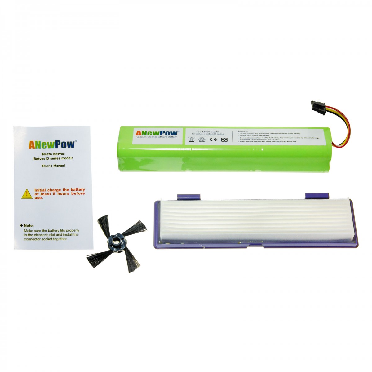 501727ZPZ8EYQfOxVxD Kit de maintenance pour Neato Botvac 70, 75, 80 avec batterie 4.5Ah