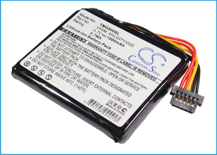 15497_0 Akku ersetzt TomTom AHL03711022, VF6M 1000mAh