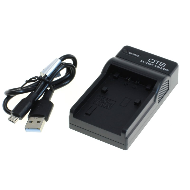 Chargeur de batterie OTB compatible avec Sony FP50, FP70, FP90, FH50, FH70
