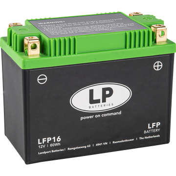 LP LFP16 LiFePo4 remplace la batterie YB16L-B, YB18L-A, YTX15L-BS, SLA12-18