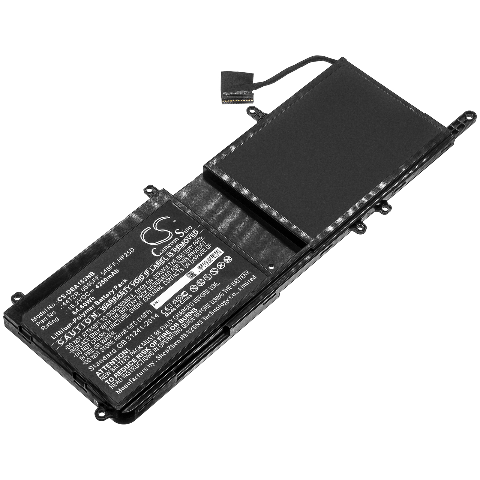 25439_02Z6SlwTgv4uOh Akku ersetzt Dell 0546FF, 44T2R, 546FF, HF25D passend für Alienware 15 R3 Max-Q