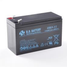 B.B. Battery Batterie 12V 9Ah, batterie au plomb AGM, HR9-12, pôle T2 Faston 250 (6,3 mm)