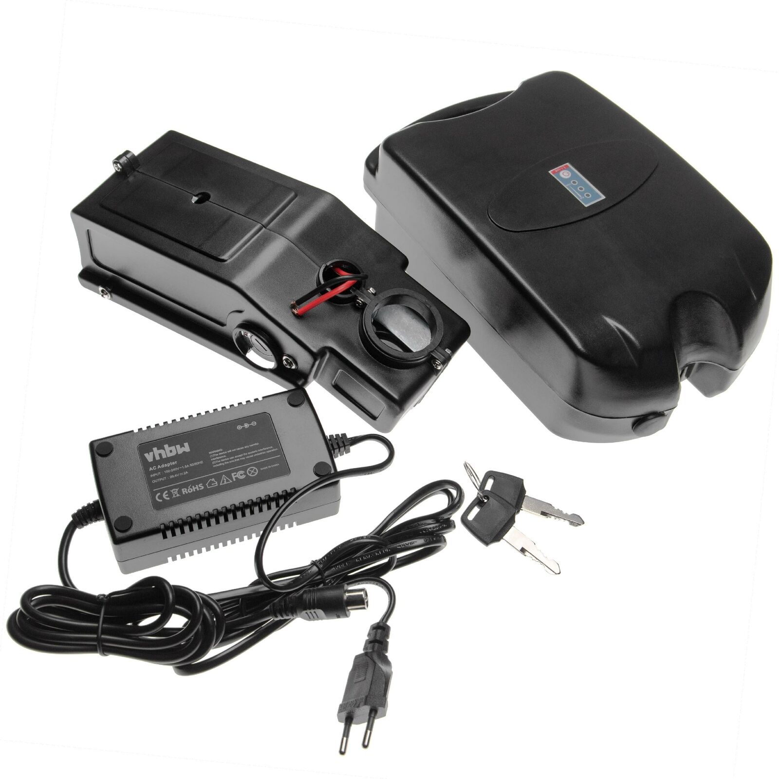 24179_0fss7NsNf98EfX E-Bike Universal Sattelrohr 24V 13.2Ah Li-Ion Akku mit Halterung