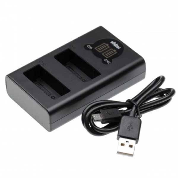 17235_0qOg6RSlg41cv7 Dual USB Ladegerät für Panasonic DMW-BLG10 Akkus