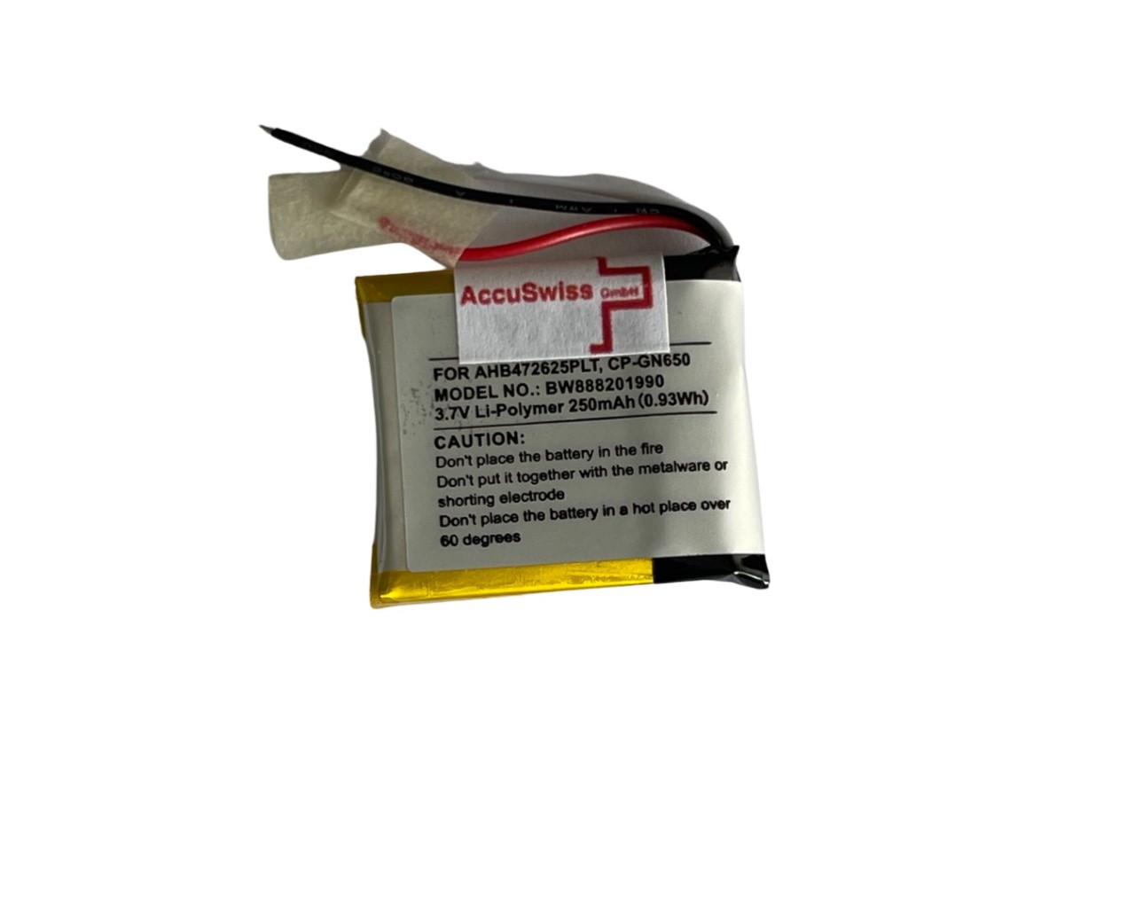 24317_0Xj9QH044L2TMF Akku ersetzt AHB472625PLT, AHB682828PS, CP-GN650 passend für Jabra Evolve 65, 80