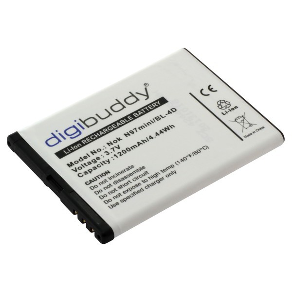10362_0 Akku ersetzt Nokia BL-4D, BL4D 1200mAh Li-Ion