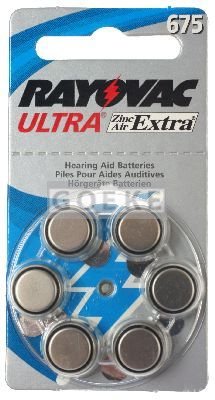 7422_0 Rayovac Extra Advanced V675, type 675 Piles pour appareils auditifs