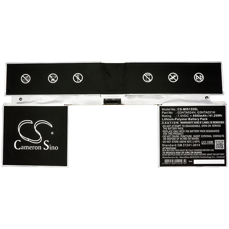 25292_0QRfPTPBGRctXE Akku ersetzt Microsoft G3HTA021H, G3HTA023H, G3HTA024H, G3HTA048H