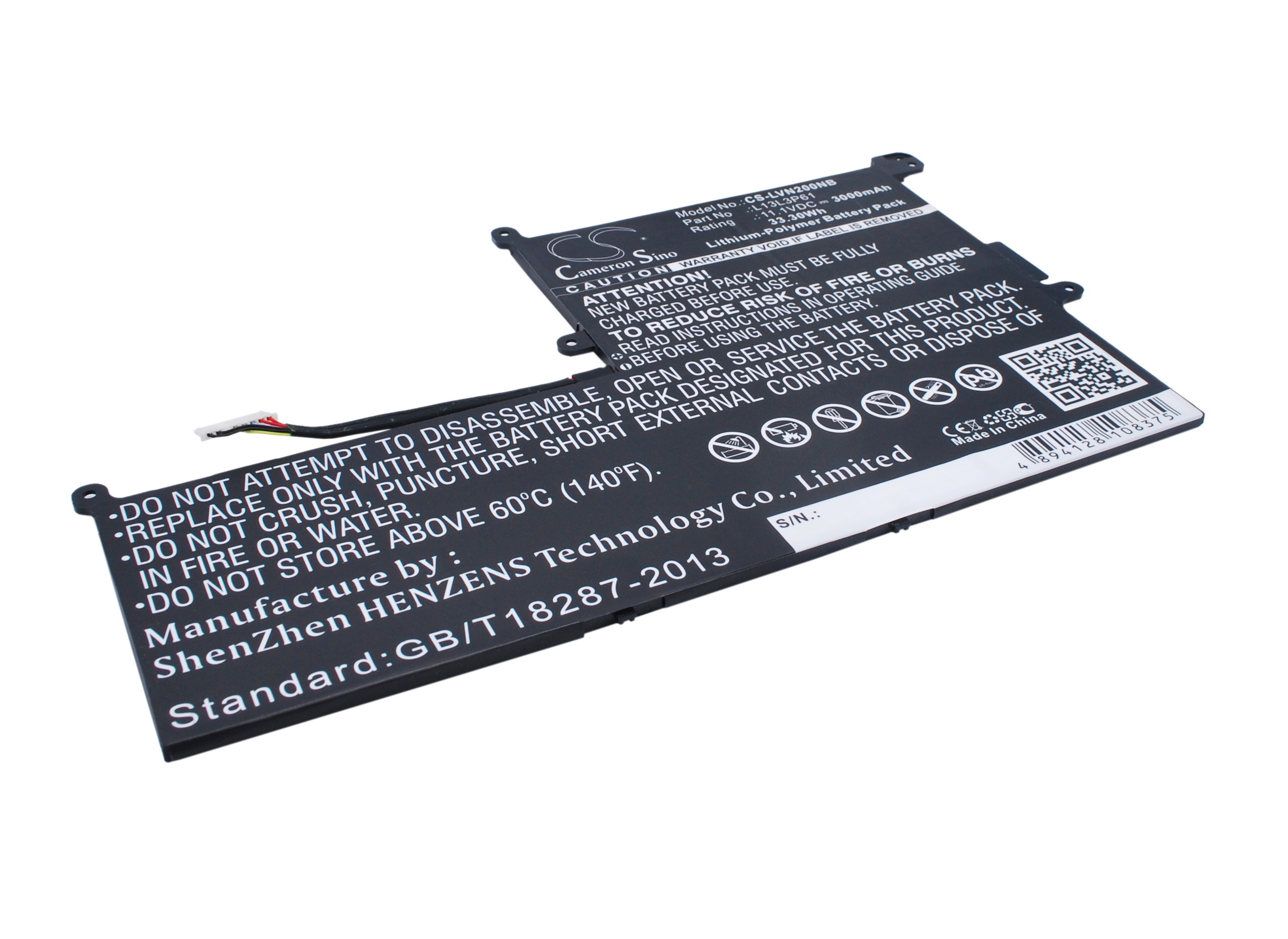 26004_0KtB7kmFBH8B2A Akku ersetzt Lenovo L13L3P61, 121500255, 3ICP4/70/102 passend für N20 Chromebook