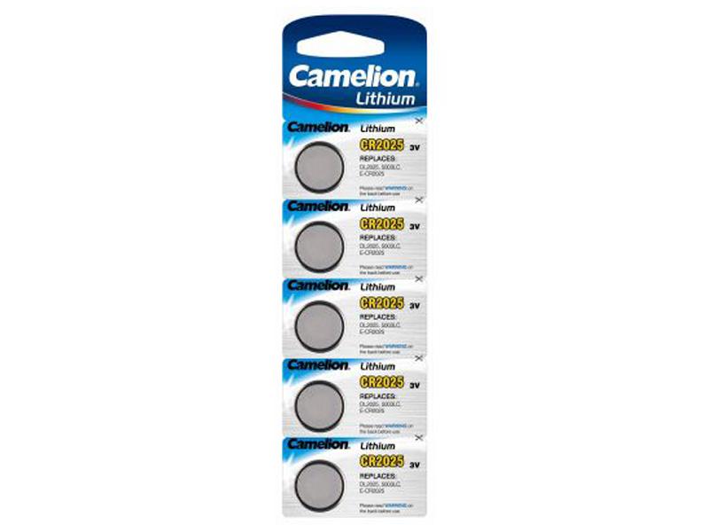 12013_0 Camelion CR2025, DL2025, BR2025 Batterien 5er Packung