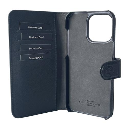 27114_2oJkBpCiBviMfb iPhone 15 Pro, Joss schwarz, Book-Cover Echtleder