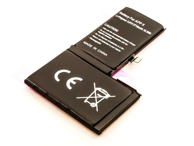 31053ROT9at6SYCPvT Akku passend für Apple iPhone X ersetzt 616-00351 2716mAh