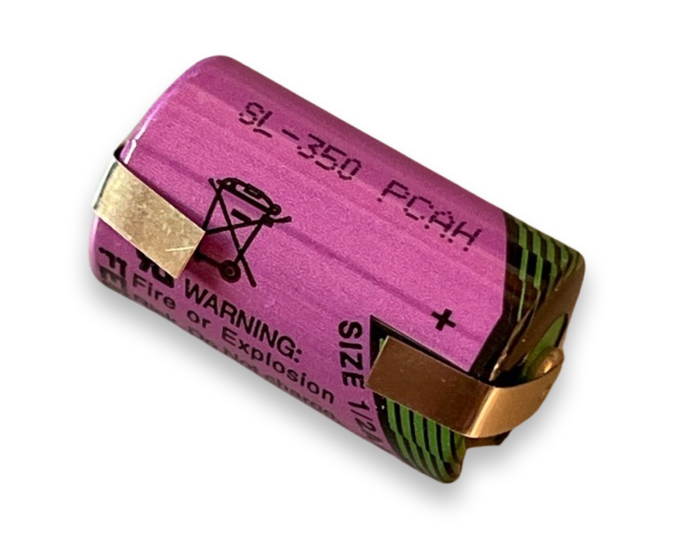 13915_0ZJ62MB79ORxrb Tadiran SL-350/T 1/2 pile au lithium AA avec languette à souder en U