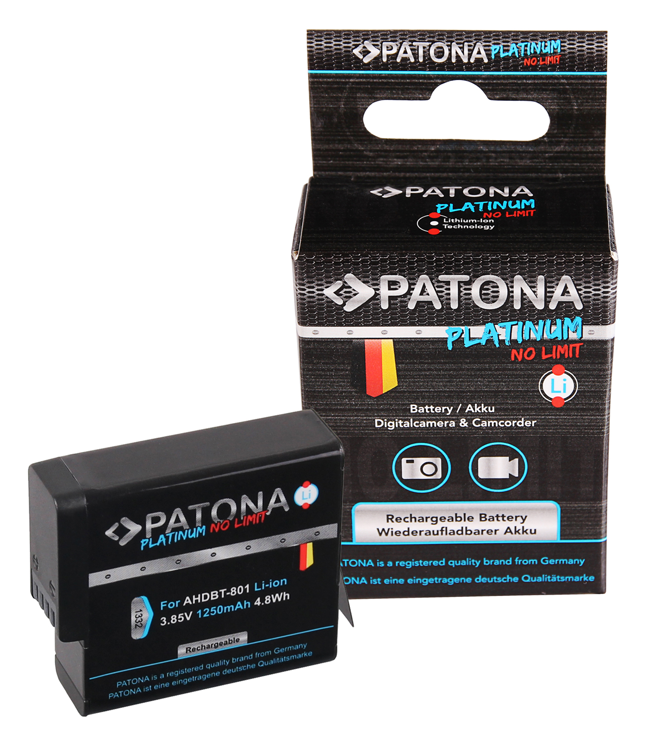 23545_0Bzoc68HtPwGdt Patona Platinum Akku ersetzt AHDBT-501, AHDBT-601, AHDBT-701, AHDBT-801 1250mAh