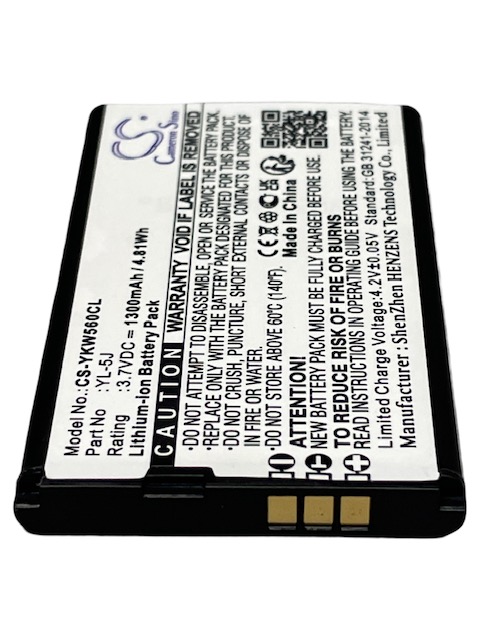 27378_1FQYYcJpQMCiIR Akku ersetzt Yealink YL-5J, W56-BATT passend für Yealink W56H, W56P, W60P