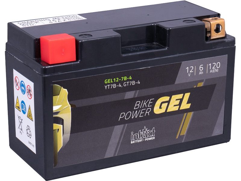 Intact GEL12-7B-4 batterie de moto GEL remplace 50790, 50798, 507901012 12V 6Ah