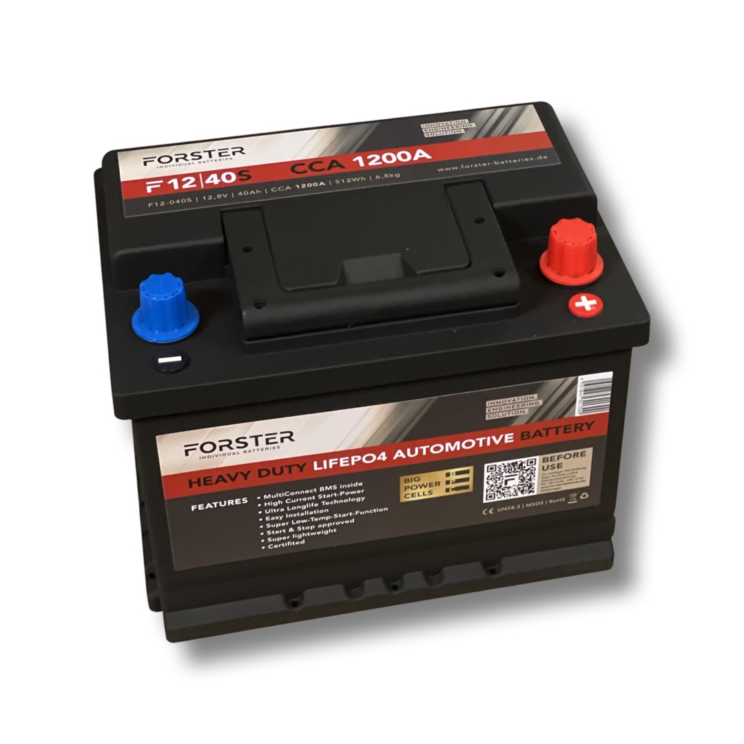 26129_0 Hochleistungs Automobil Lithium Batterie 12.8V 40Ah 1200A CCA