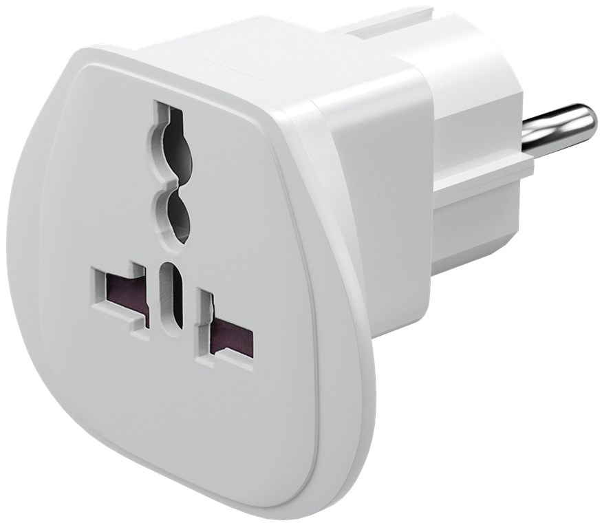 25720_09wIAvMPQUhKgm Übergangsstecker, Stecker Europa auf Steckdose Schweiz, Weiss