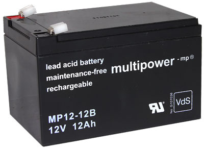 18164_0LaZH6sL1B9PVj Multipower MP12-12B Bleiakku 12V 12Ah Faston 6.3mm ersetzt LC-RA1212PG1, NP12-12