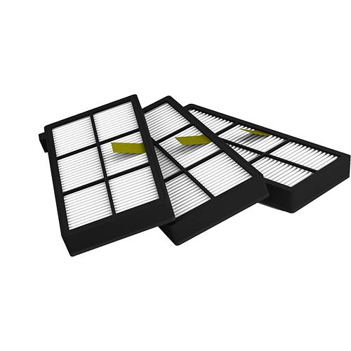 17833_0 HEPA Filter 3 Stück passend für iRobot Roomba 800er / 900er Serie