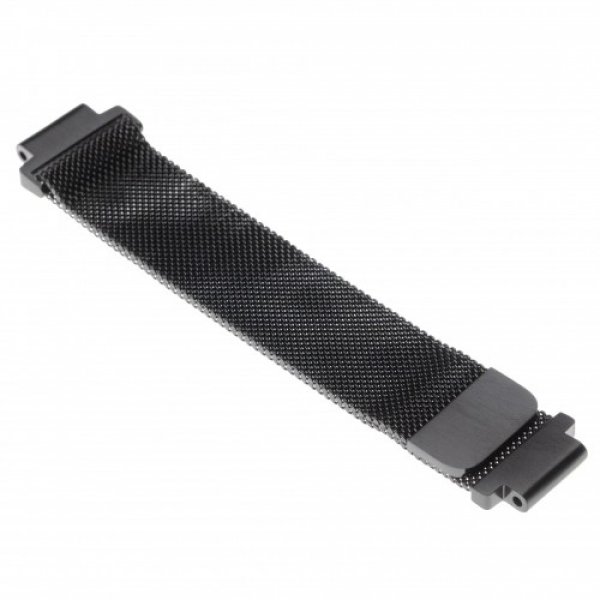 23372_0 Armband Edelstahl Schwarz (S) magnet für Garmin Forerunner 620, 630, Approach S5