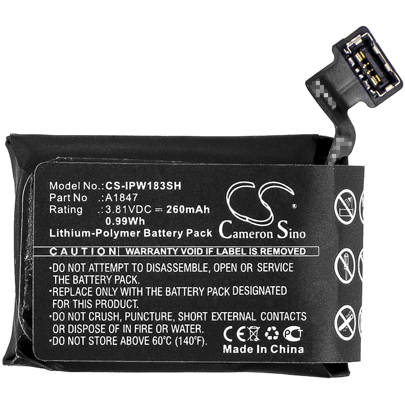 24530_0v9XZyhfriv0j2 Batterie remplace Apple A1847 adapté pour Watch Series 3, A1860
