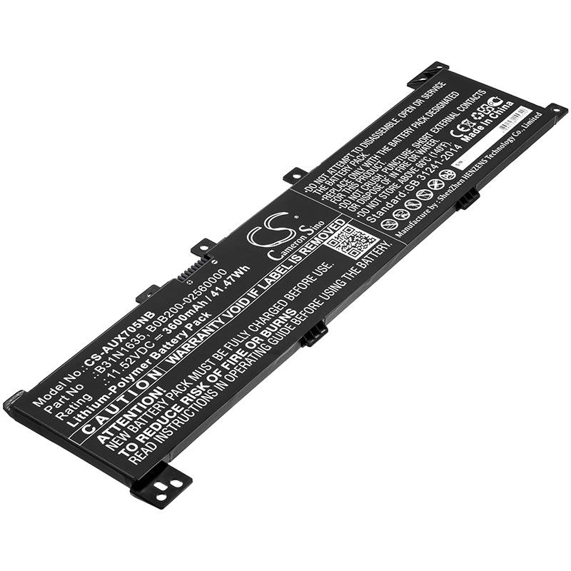 25336_0YfJxB61ahRuXc Akku ersetzt Asus B31N1635 passend für A705QA, N705FN, VivoBook 14, VivoBook 17