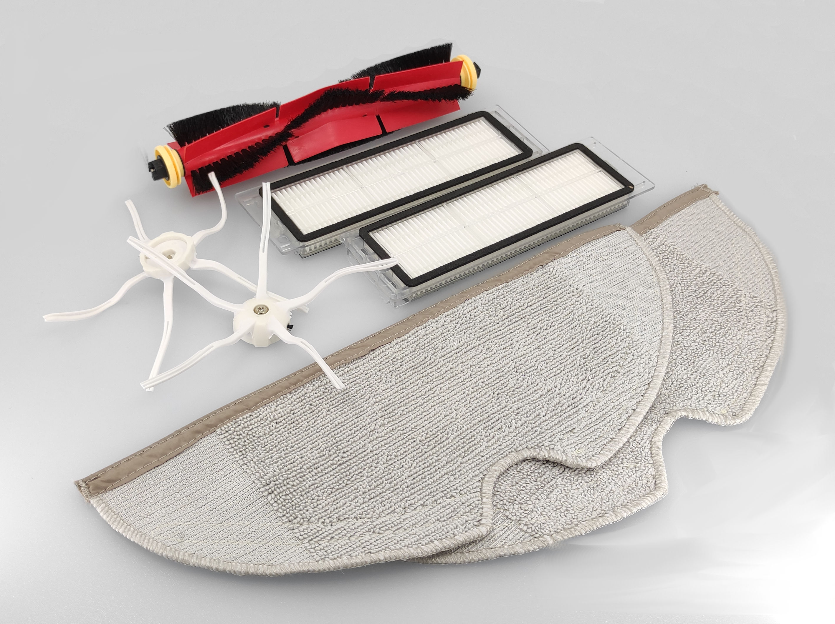 23980_0 Filter + Bürsten Set passend für Roborock / Xiaomi Weiss