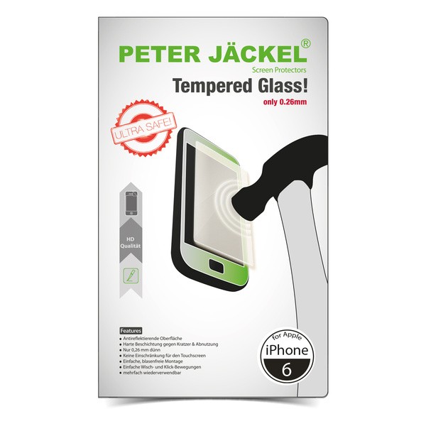 19118_0lmd0e4xufn1pj PETER JÄCKEL HD Displayschutzglas für iPhone 6 / 6