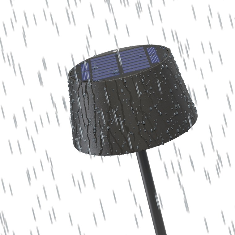 27586_2S1NETLld1Q885 Solar LED Tischleuchte dimmbar Schwarz IP44 Schutzstandard für den Aussenbereich