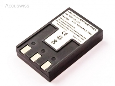 2752_0 Akku ersetzt Canon NB-1L, NB-1LH, ER-D100, 7649A001 800mAh