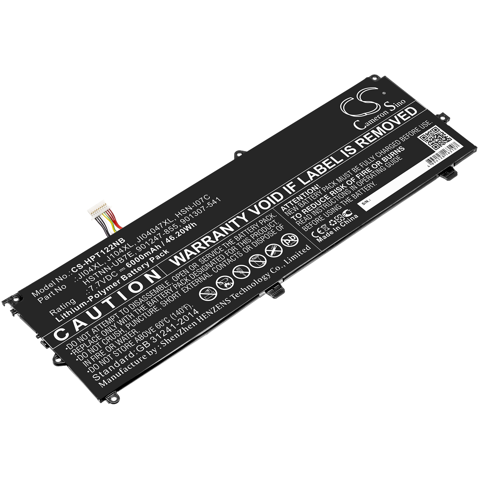 25462_0 Akku ersetzt HP 901247-855, HSN-I07C, JI04XL passend für Elite X2 1012 G2