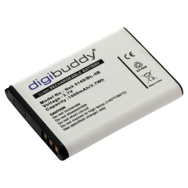 17079_07Hk9y9KSiEKvq Akku ersetzt Nokia BL-5B, BL5B 1000mAh Li-Ion