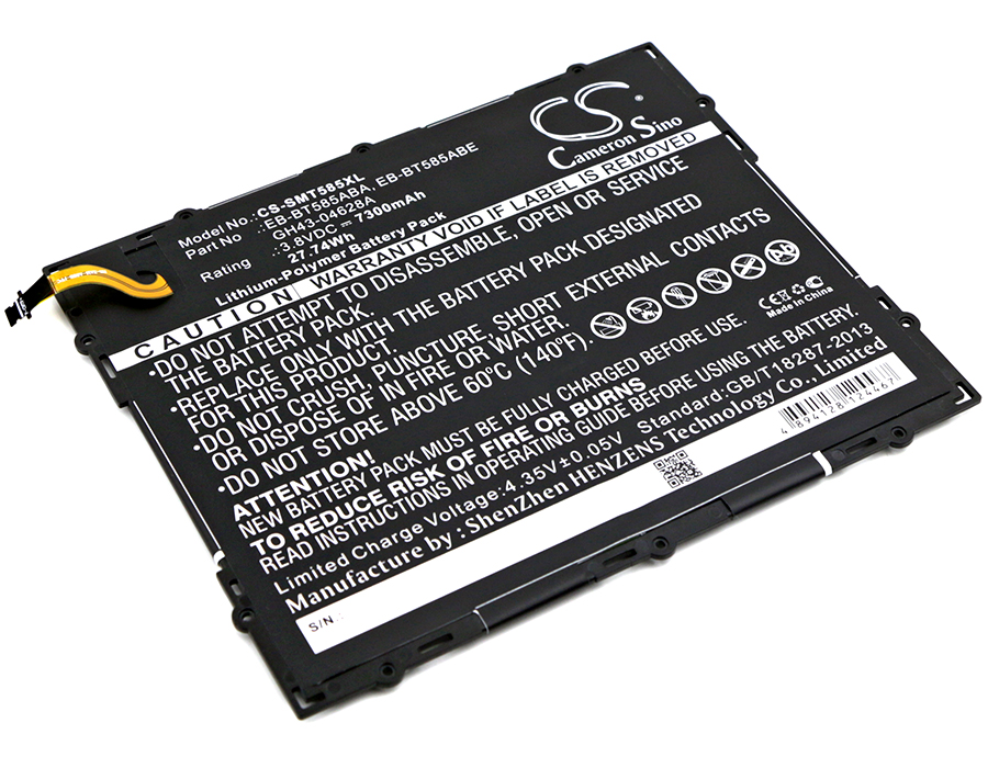 25188_0 Akku ersetzt Samsung EB-BT585ABA passend für SM-T580, Galaxy Tab A 10.1 2016