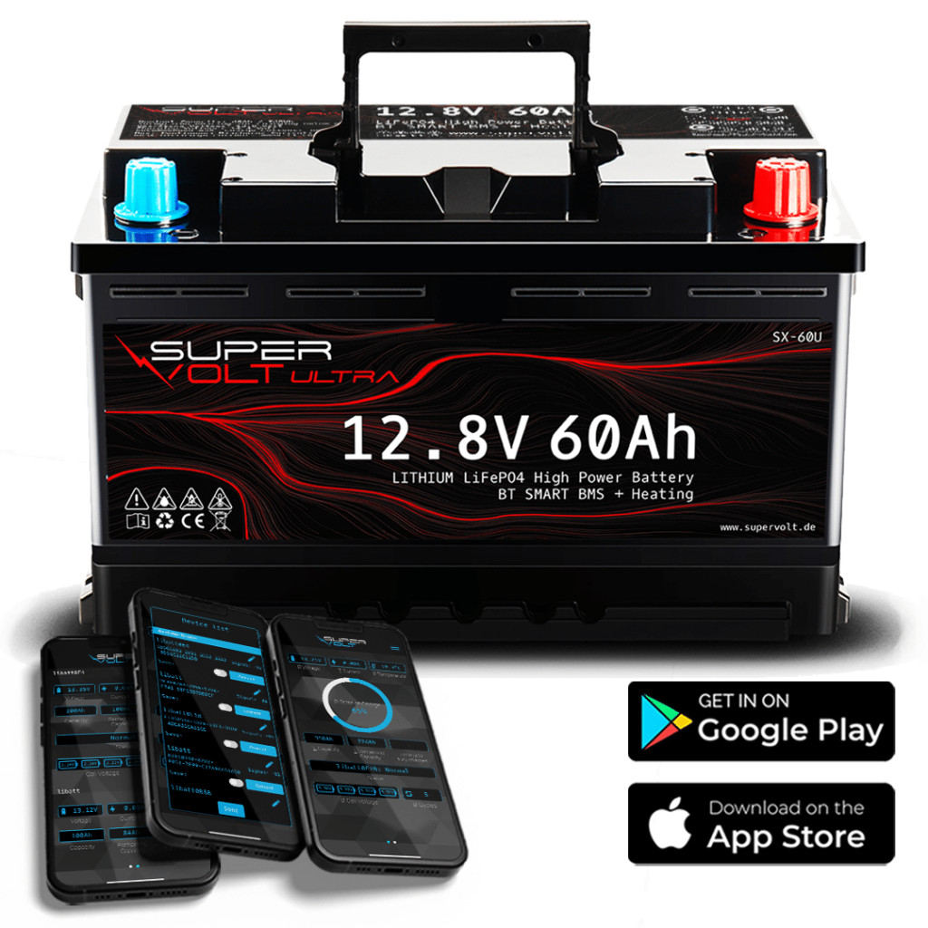 27035_0gTFcDmPcAGlrc Supervolt Ultra 12.8V 60Ah LiFePO4 Mover Batterie mit Bluetooth + Heizung
