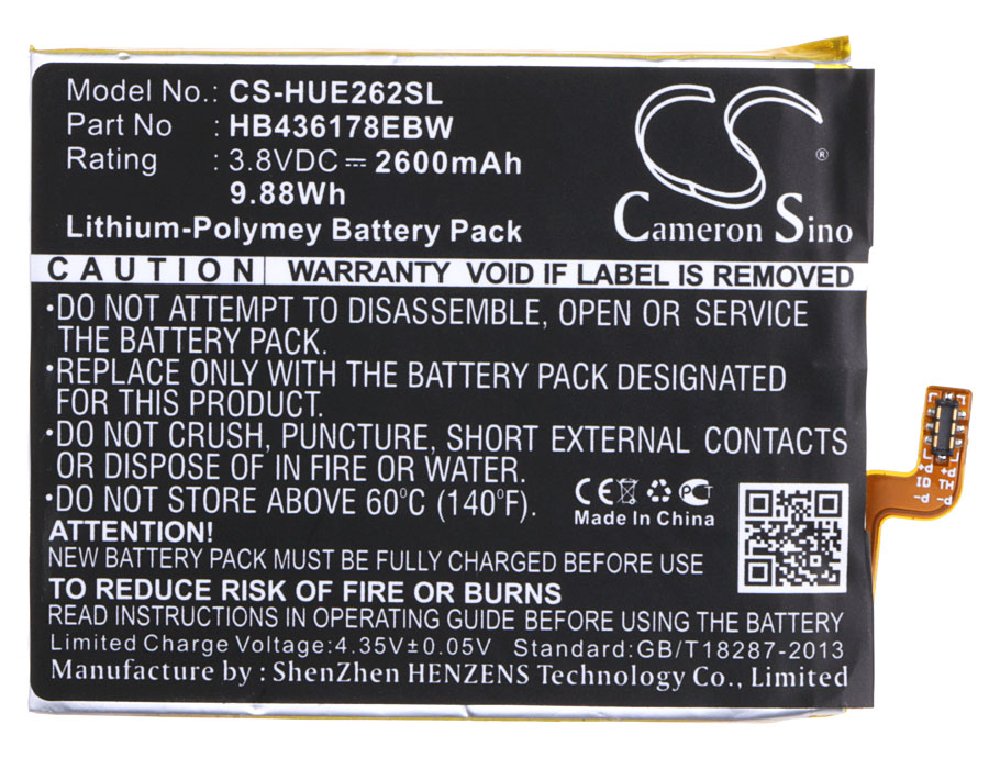 19947_09Hbb4aRql3KXY Batterie compatible avec Huawei Mate S, E2629, CRR-CL20, CRR-L09 2600mAh