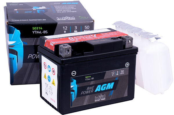 14550_0OLY2vvpJbdVTi AGM-Motorradbatterie Intact DIN 50314, YTX4L-BS 12V 3Ah