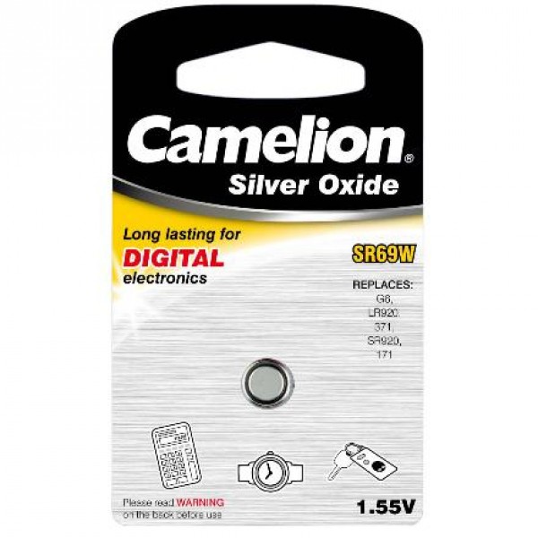 12758_0 Camelion SR69W, V370, SR920 Knopfzelle Silberoxid
