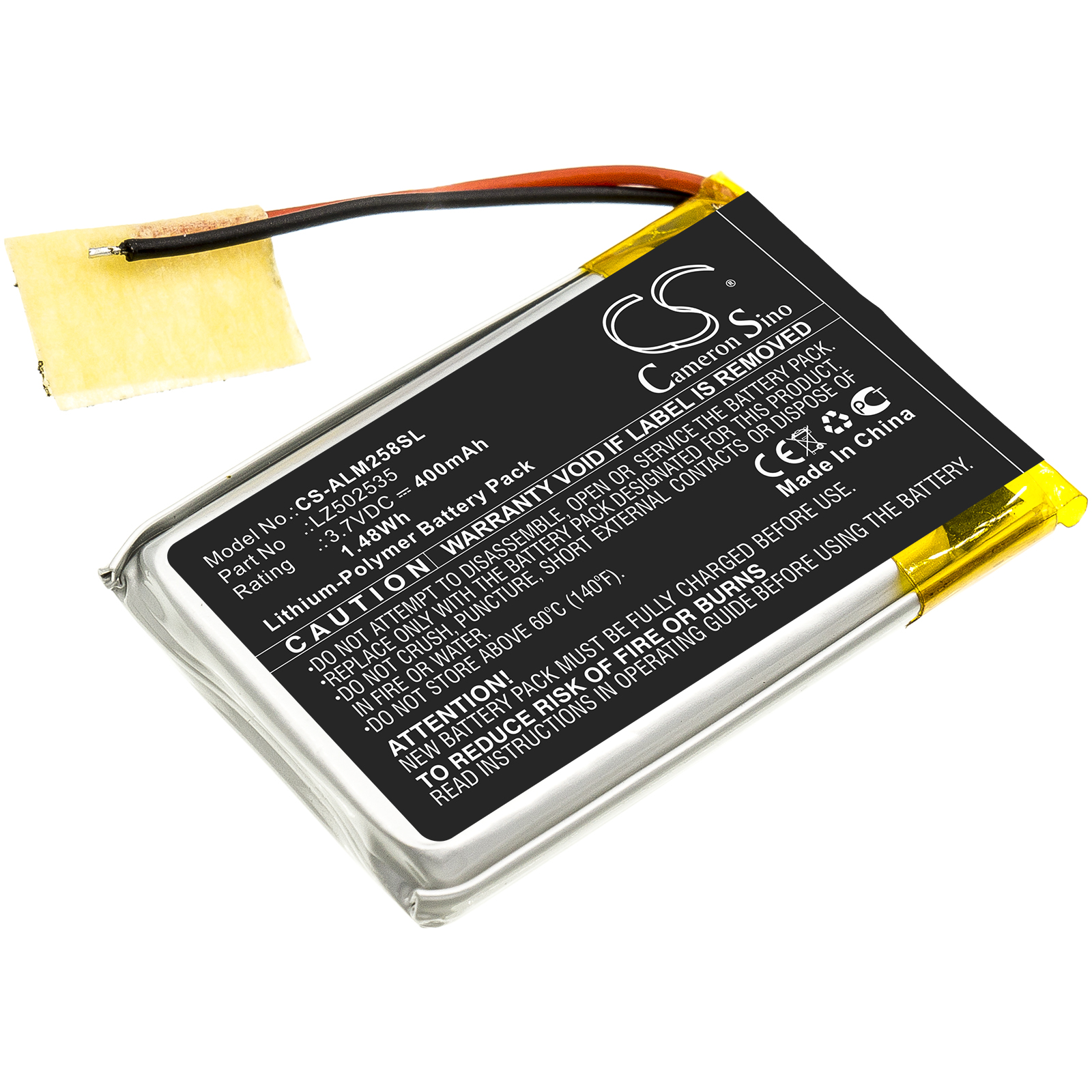 492_0 Akku 502535, 052535 3.7V 500mAh Li-Polymer