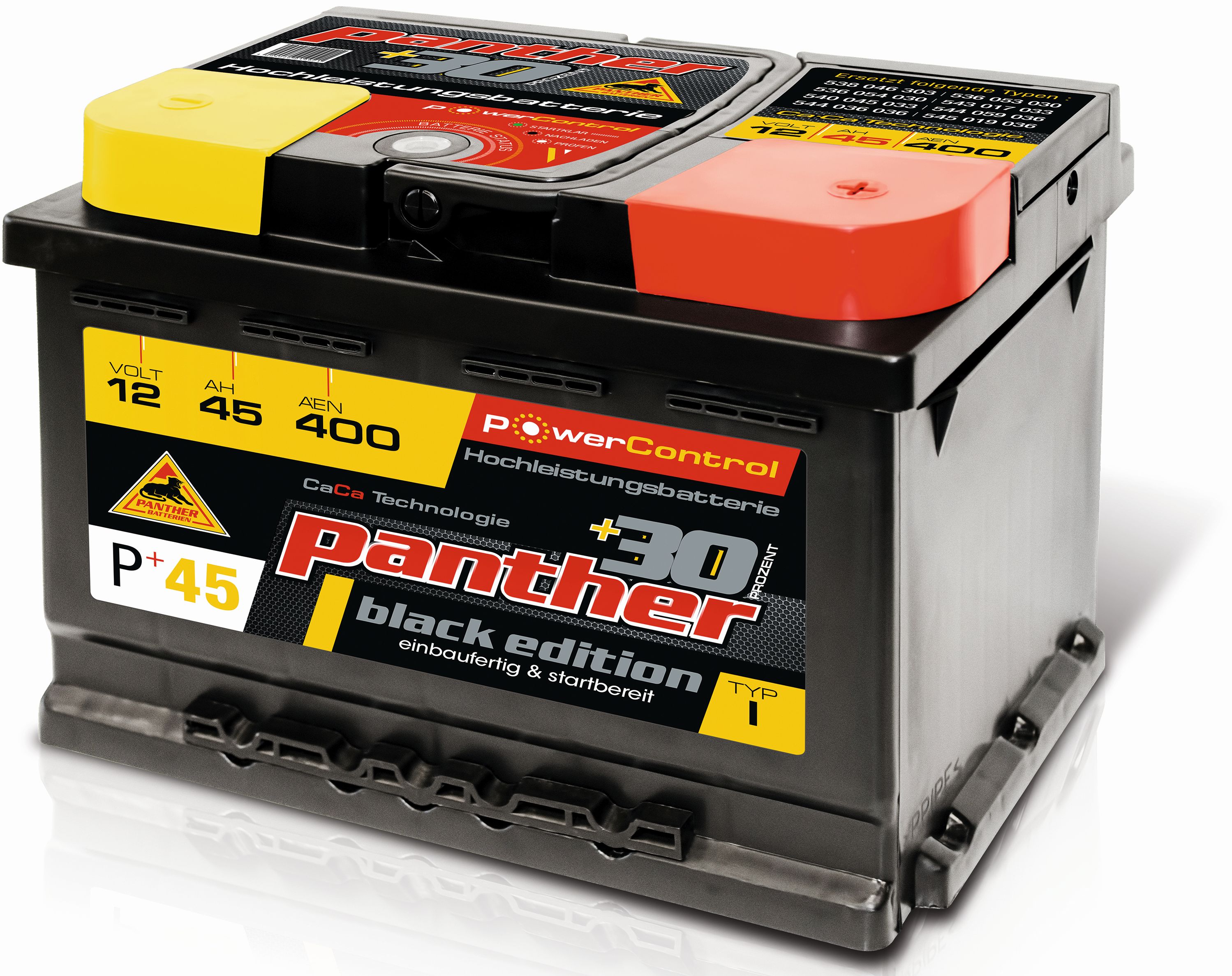 18779_0mWz9YKrK9F3nc Autobatterie Panther P+45 545 413 040, 552 401 052, B13 45Ah