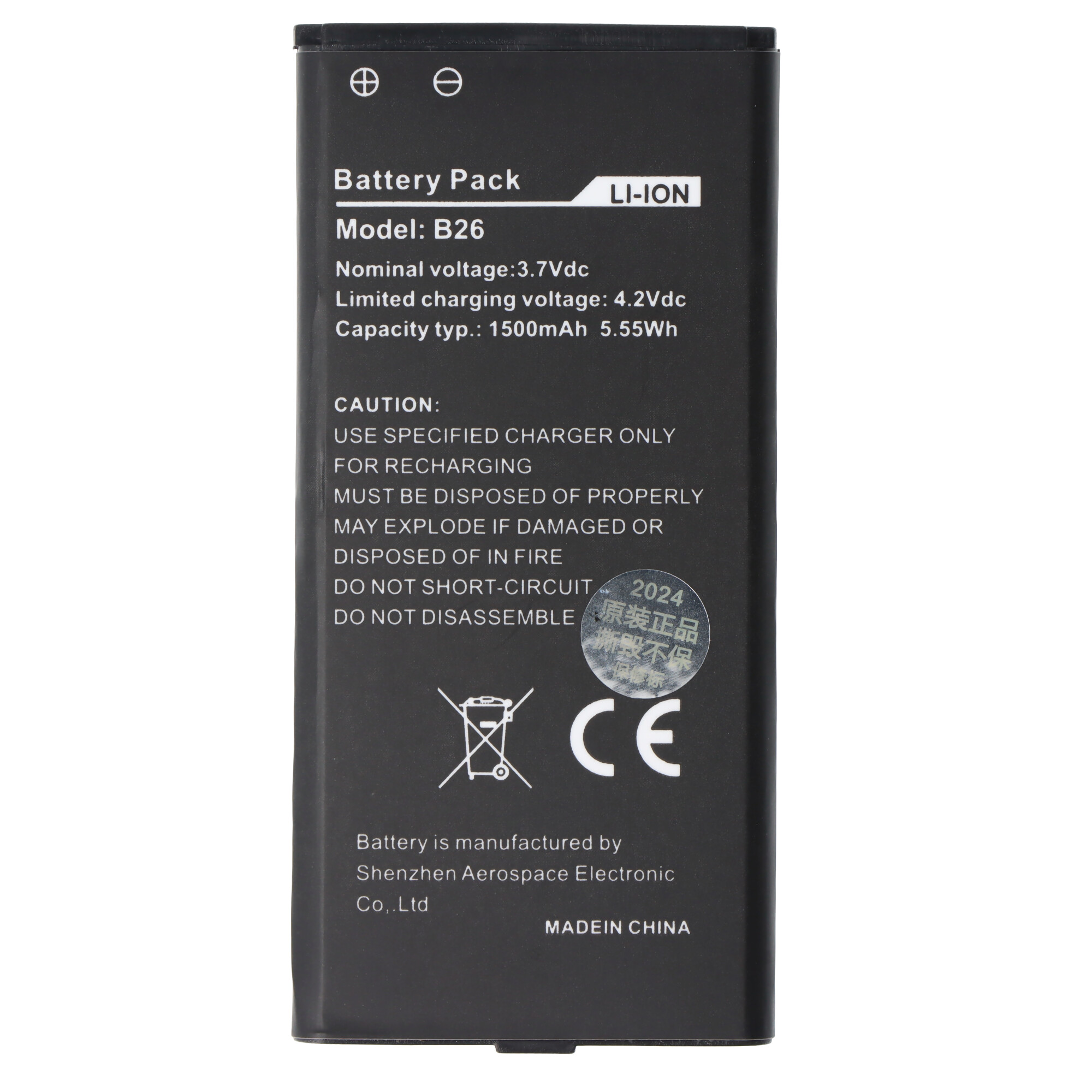 27516_0 Batterie compatible avec CATERPILLAR B26, 1500mAh, 5.5Wh