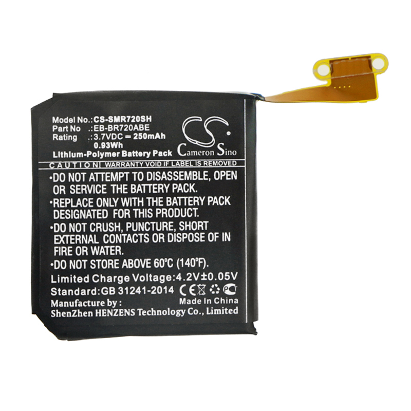 24612_0UYK0oHAI3TQeT Akku ersetzt Samsung EB-BR720ABE passend für Samsung Gear S2, Gear S2 Classic
