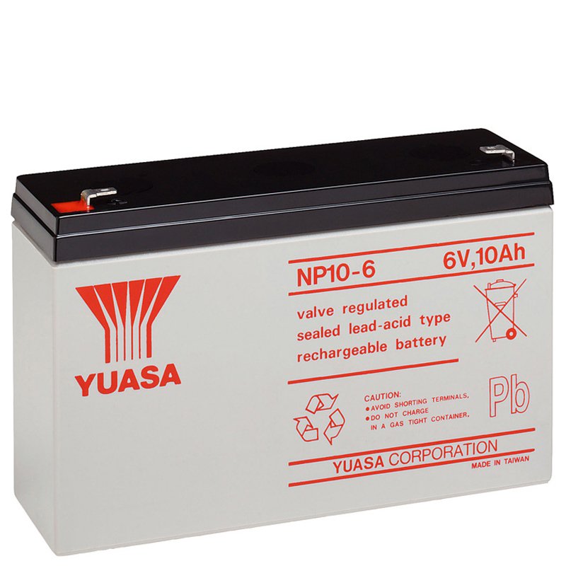 24254_0EutiEY4H29Wz7 Yuasa NP10-6, 6V 10Ah mit 4.8mm Faston