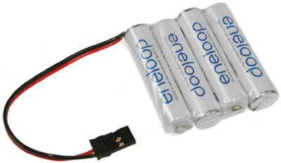 11903_0RlFpBeOWP2lwn ENELOOP 4er AAA Akku-Pack 4.8V 800mAh mit Graupner Stecker