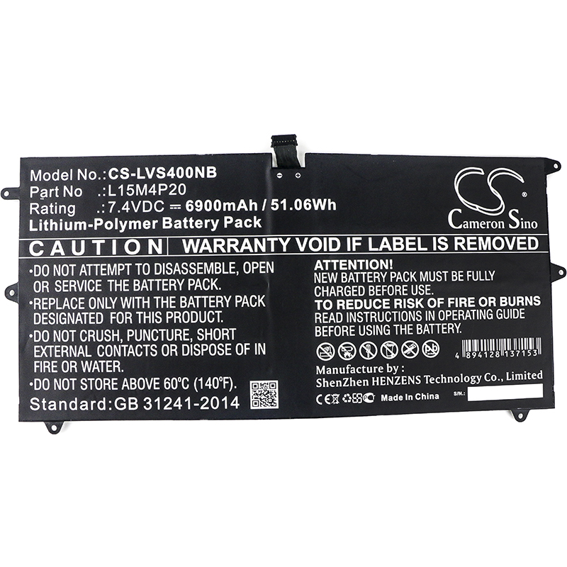 25135_02YEsNKGtwKFxI Akku ersetzt Lenovo L15M4P20, L15L4P2, 5B10J50660, 5B10J50662, 5B10J66116