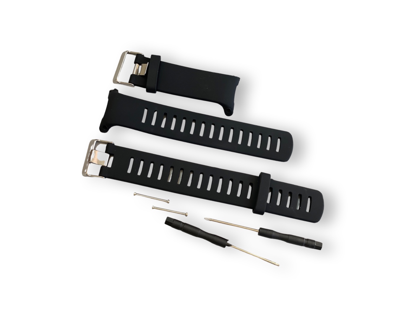 24716_0 Armband für Suunto D4, D4i Smartwatch / Tauchcomputer TPE Schwarz
