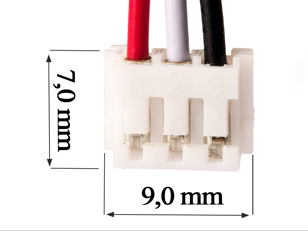 20373_2 Keeppower 1S1P 18500 Lithium-Ionen-Akku PCB/BMS geschützt mit Kabelanschluss